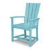 POLYWOOD® Quattro Adirondack Dining Chair in Blue | 38.5 H x 24.75 W x 23.5 D in | Wayfair QLD200AR