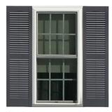 Perfect Shutters, inc. Premier Louver Exterior Shutters Vinyl in Gray | 43 H x 15 W x 0.78 D in | Wayfair IL501543007