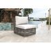 Panama Jack Outdoor Modular Patio Chair w/ Cushion Wicker/Rattan in Gray | 33 H x 27.5 W x 27.5 D in | Wayfair PJO-1601-GRY-A/SU-738