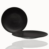 Red Vanilla Matrix Service 2 Piece Platter Set All Ceramic/Earthenware/Stoneware in Black | 12 W x 12 D in | Wayfair HN140-313