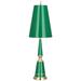 Jonathan Adler Versailles 33.5" Table Lamp Metal/Fabric in Green | 33.5 H x 10 W x 10 D in | Wayfair G901
