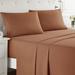 Red Barrel Studio® Budde Soft Double Brushed Sheet Set Microfiber/Polyester in Brown | 96 H x 66 W in | Wayfair RDBT4476 42231894