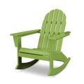 POLYWOOD® Vineyard Adirondack Rocking Chair in Green | 36.5 H x 29.25 W x 34.5 D in | Wayfair ADR400LI