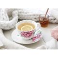 Royal Albert Everyday Friendship Teacup & Saucer Porcelain/Ceramic in Pink/White | Wayfair 40033997