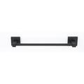Alno Inc Contemporary II 12" Wall Mounted Towel Bar in Black | 2 H x 2.25 D in | Wayfair A8420-12-MB