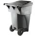 Rubbermaid Commercial Products Brute Rollout Heavy Duty Container 95 Gallon Trash Can Plastic in Gray | Wayfair FG9W2200GRAY