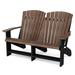 Wildridge Plastic Adirondack Chair in Black/Brown | 34 H x 55 W x 29 D in | Wayfair LCC-129-Tudor Brown/Black