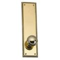 BRASS Accents Academy Privacy Door Knob Brass in Yellow | 12 H x 3.13 W x 2.63 D in | Wayfair D06-K240G-CHR-605