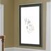 Rayne Mirrors Wall Mounted Dry Erase Board Metal in Black/Brown/White | 40 H x 28 W x 1.25 D in | Wayfair W58/24.5-36.5