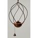 Handmade Swirl Frame and Hanging Torch Metal in Gray/Brown Starlite Garden and Patio Torche Co | 25 H x 15 W x 15 D in | Wayfair SSW-1204-SC-TT