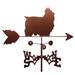 SWEN Products Rivas Yorkshire Terrier Dog Weathervane Metal/Steel in Brown/Gray | 30 H x 21 W x 15.5 D in | Wayfair 1286-Garden