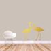 Sweetums Wall Decals Flamingos Wall Decal Vinyl in Yellow | 48 H x 30 W in | Wayfair 2718Gold