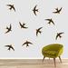 Sweetums Wall Decals Swallow Bird Wall Decal Vinyl in Black/Brown | 8 H x 12 W in | Wayfair 2791Brown