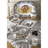 Spode Woodland Turkey Luncheon Plate 9" Turkey Ceramic/Earthenware/Stoneware in Brown/White/Yellow | Wayfair 1659582