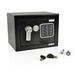 SereneLife Compact Electronic Security Safe w/ Key Lock, Steel in Black | 6.75 H x 9.25 W x 6.75 D in | Wayfair SLSFE12