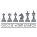 The Decal Guru Chess Weapons Wall Decal Vinyl in Gray | 15 H x 30 W in | Wayfair 1278-WALL-01-25