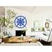 The Decal Guru North Star Compass Wall Decal Vinyl in Blue/Brown | 38 H x 38 W in | Wayfair 1755-WALL-02-16