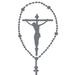 The Decal Guru Rosary Crucifix Wall Decal Metal in Gray | 40 H x 20 W in | Wayfair 1737-WALL-02-25