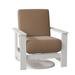 Telescope Casual Leeward Swivel Recliner Patio Chair w/ Cushions Plastic in White | 39 H x 33 W x 35 D in | Wayfair 869654A01