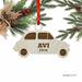 The Holiday Aisle® Car Shaped Ornament w/ Gift Bag Wood in Brown | 3 W in | Wayfair THDA6730 43286634