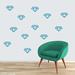 Sweetums Wall Decals Diamonds Wall Decal Vinyl in Blue | 3 H x 6 W in | Wayfair 2602teal