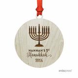 The Holiday Aisle® Hanukkah Shaped Ornament w/ Gift Bag Wood in Brown | Wayfair THDA6714 43286618