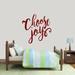 Sweetums Wall Decals Choose Joy Wall Decal Vinyl in Red | 36 H x 36 W in | Wayfair 2777Cranberry
