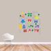 Sweetums Wall Decals Little Village Printed Wall Decal Vinyl in Blue/Gray/Green | 24 H x 24 W in | Wayfair 2013SM