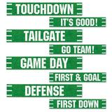 The Beistle Company 4 Piece Football Street Sign Standup Set | 26 H x 5 W x 0.125 D in | Wayfair 54674