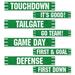 The Beistle Company 4 Piece Football Street Sign Standup Set | 26 H x 5 W x 0.125 D in | Wayfair 54674