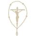 The Decal Guru Rosary Crucifix Wall Decal Vinyl in Brown | 30 H x 15 W in | Wayfair 1737-WALL-01-23