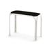 Telescope Casual Robinett Plastic/Resin Outdoor Side Table Plastic/Metal in White/Black | 19.5 H x 25 W x 11 D in | Wayfair 1146P7002