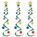 The Holiday Aisle® Christmas Tree Whirl in Blue/Green/Yellow | Wayfair THLA8035 40758635
