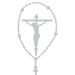 The Decal Guru Rosary Crucifix Wall Decal Metal in Gray | 40 H x 20 W in | Wayfair 1737-WALL-02-26