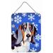 The Holiday Aisle® Winter Snowflakes Holiday Print on Plaque Metal in Blue | 16 H x 12 W x 0.02 D in | Wayfair THLA3547 39946237