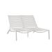 Tropitone South Beach EZ Span™ Double Chaise Lounge Metal in White | 43 H x 53.5 W x 83.5 D in | Outdoor Furniture | Wayfair 230575WV_SHL_ABR