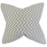 The Pillow Collection Sula Zigzag Bedding Sham 100% Cotton in Gray | 36 H x 20 W x 5 D in | Wayfair KING-PP-COSMO-STORM-TWILL-C100(