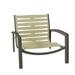 Tropitone South Beach EZ Span™ Patio Chair in Gray/White/Brown | 22.5 H x 26.5 W x 28.5 D in | Wayfair 230513RB_PMT_DRW