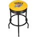 Trademark Global NBA Ribbed 29" Swivel Bar Stool Plastic/Acrylic in Black | 29 H x 20.75 W x 20.75 D in | Wayfair NBA1006-OCT3