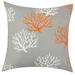 The Pillow Collection Bedding Sham Polyester in Gray | 26 H x 26 W x 8 D in | Wayfair EURO-PP-ODTISADELLA-CITRUS-P100