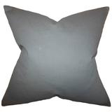 The Pillow Collection Kalindi Solid Bedding Sham 100% Cotton in Gray | 36 H x 20 W x 5 D in | Wayfair KING-pp-dyedsolid-flamingogrey-