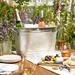 Twine Country Home Ice Bucket Metal in Gray | 10.5 H x 18.25 W x 9.5 D in | Wayfair 2286