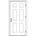 Verona Home Design Classic Primed Steel Prehung Front Entry Door Metal | 80 H x 32 W x 1.75 D in | Wayfair ZZ364688L