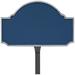 Montague Metal Products Inc. Fitzgerald Petite Address Sign Plaque w/ Lawn Stake Metal | 4.5 H x 7.15 W x 0.25 D in | Wayfair PCS-0045P1-L-SBS