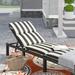 Lark Manor™ Atyanna Indoor/Outdoor Sunbrella Chaise Cushion Acrylic, Polyester in Black/Brown | 3.5 H x 22.5 W in | Wayfair