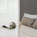 Design House Stratford Satin Nickel Privacy Bed/Bath Door Lever w/ Universal 6-Way Latch in Gray | 2.56 H x 2.92 W x 7.48 D in | Wayfair 727958