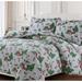 The Holiday Aisle® Fleming Oversized Duvet Cover Set Flannel/Cotton in Red/Green | Queen Duvet Cover + 2 Shams | Wayfair