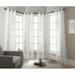 Dakota Fields Nickole Solid Sheer Grommet Curtain Panels Polyester in White | 84 H in | Wayfair 63E95EDA613341C5915EACF19BD29F19