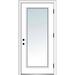 Verona Home Design Clear Glass Primed Steel Prehung Front Entry Door Metal | 80 H x 32 W x 1.75 D in | Wayfair ZZ364630L
