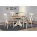 Alcott Hill® Alisha 5 - Piece Extendable Rubberwood Solid Wood Dining Set Wood in White/Brown, Size 30.0 H in | Wayfair